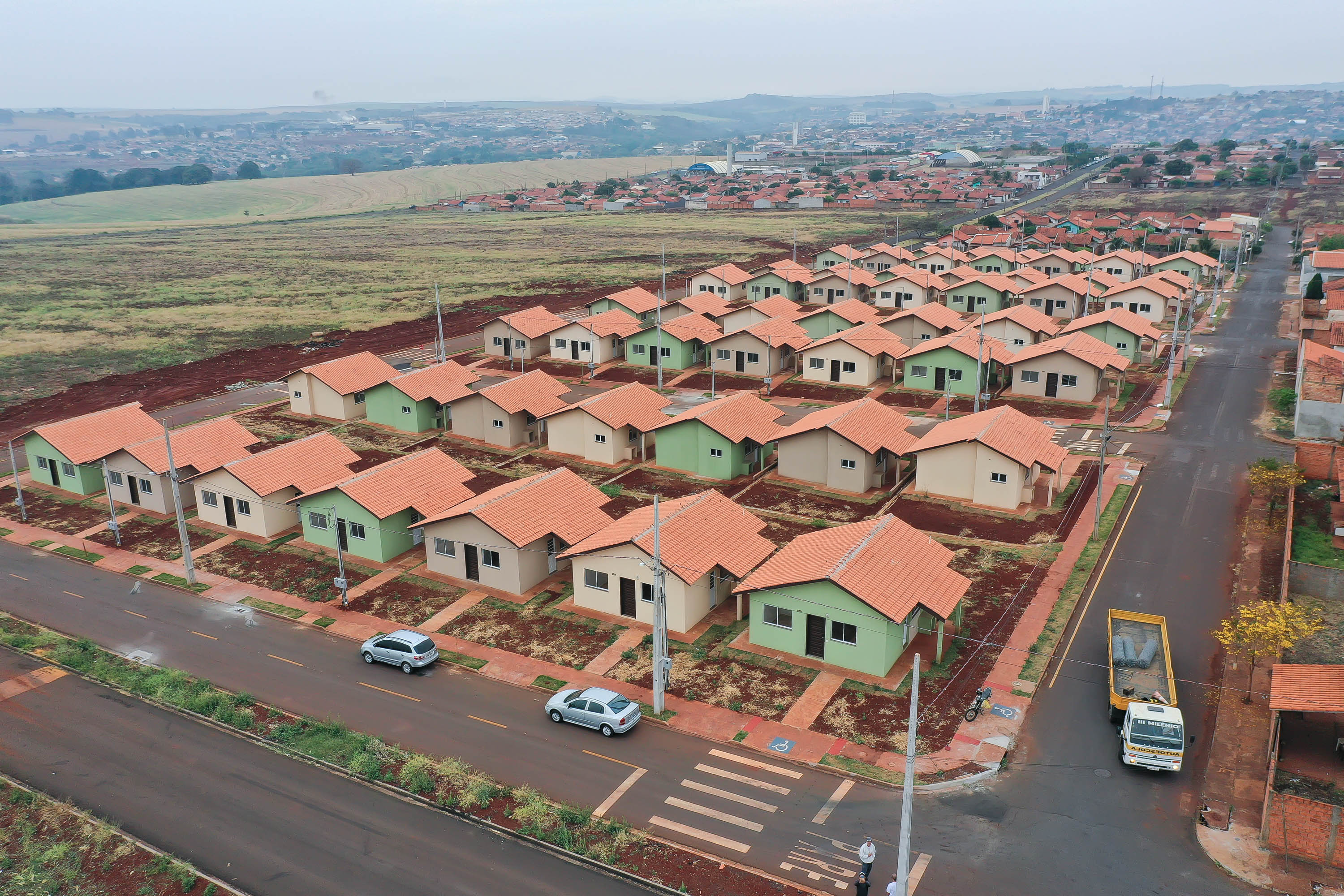 Vista aérea do residencial