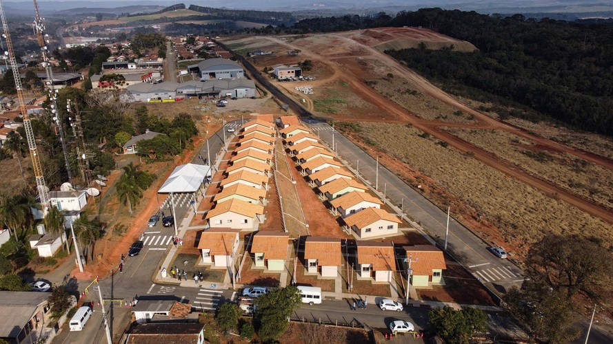 Imagem aérea do conjunto